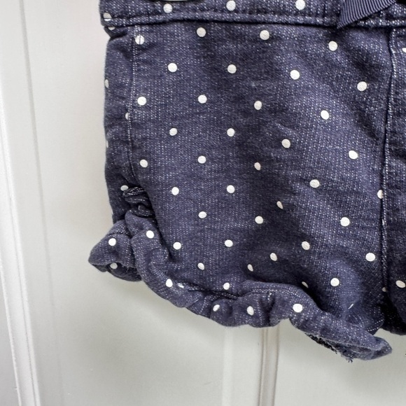 NWOT Simple Joys by Carter’s Navy Polka Dot Soft Ruffle Shorts - Picture 3 of 6